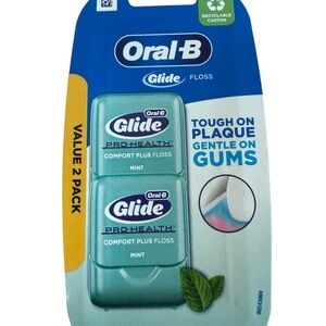 Original Glide Pro-Health Comfort Plus Floss Mint - 2 Pack 43.7 yds each NEW!